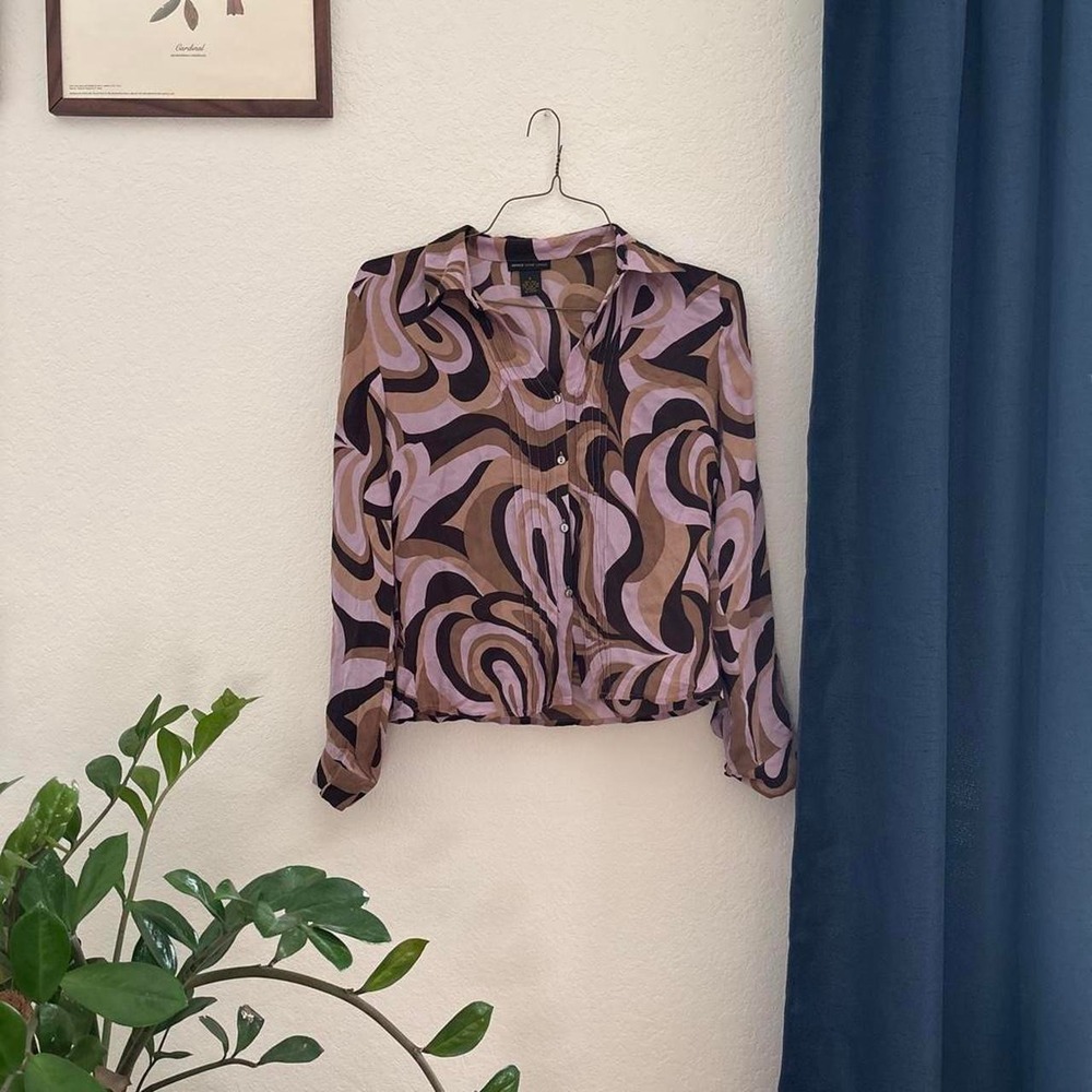 Grace Dane Lewis 100% Silk funky top